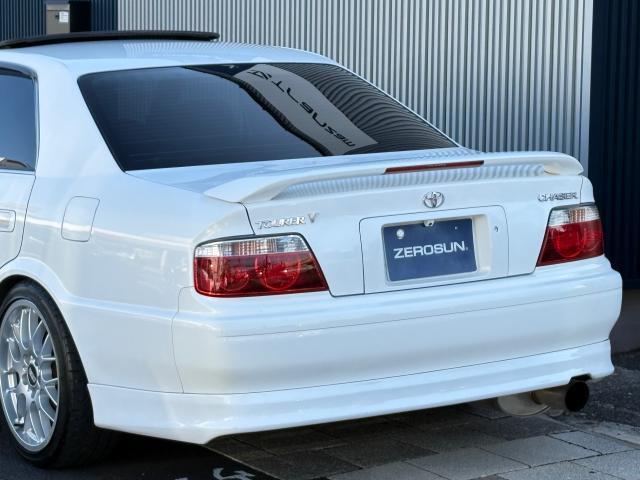 チェイサー ツアラーV 純正5速MT 1JZターボ 後期型 純正フルエアロ サンルーフ TEIN車高調 BBS18AW フジツボマフラー ナルディハンドル Defi追加メーター KENWOODナビ フルセグTV Bモニター(9枚目)