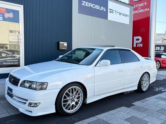 チェイサー ツアラーV 純正5速MT 1JZターボ 後期型 純正フルエアロ サンルーフ TEIN車高調 BBS18AW フジツボマフラー ナルディハンドル Defi追加メーター KENWOODナビ フルセグTV Bモニター(10枚目)