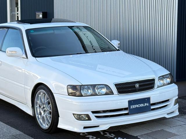 チェイサー ツアラーV 純正5速MT 1JZターボ 後期型 純正フルエアロ サンルーフ TEIN車高調 BBS18AW フジツボマフラー ナルディハンドル Defi追加メーター KENWOODナビ フルセグTV Bモニター(26枚目)