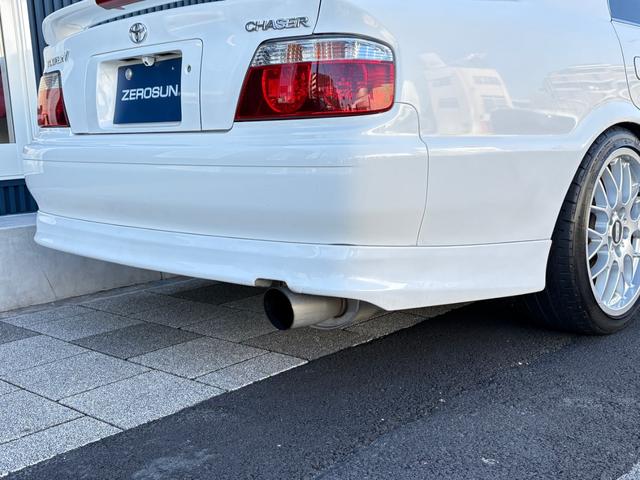 チェイサー ツアラーV 純正5速MT 1JZターボ 後期型 純正フルエアロ サンルーフ TEIN車高調 BBS18AW フジツボマフラー ナルディハンドル Defi追加メーター KENWOODナビ フルセグTV Bモニター(28枚目)
