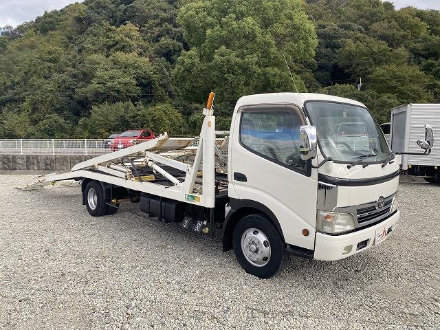 トヨエース ・３．４ｔ積・ＨＡＮＡＭＩＤＡＩ　２台積キャリアカー・積載車　・油圧ゲート・ウィンチ・メッキパーツ・坂道発進補助装置・電格ミラー（10枚目）