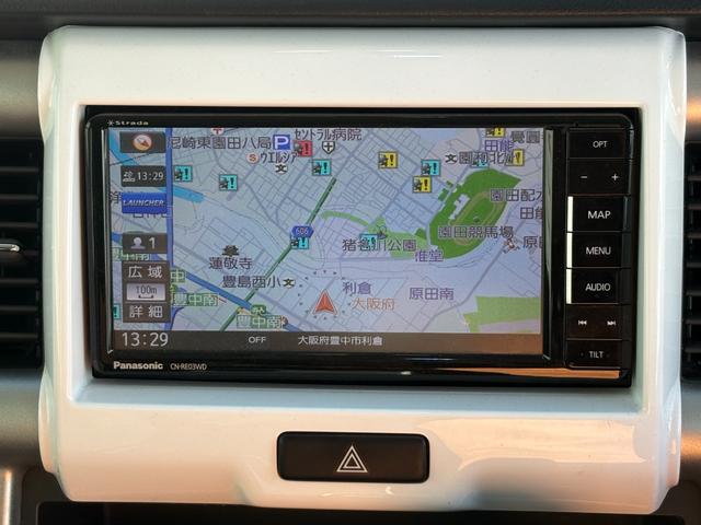 ハスラー Ｇ　ドライブレコーダー　ＥＴＣ　ナビ　衝突被害軽減システム　スマートキー　アイドリングストップ　電動格納ミラー　シートヒーター　ベンチシート　ＣＶＴ　盗難防止システム　ＡＢＳ　ＥＳＣ　衝突安全ボディ（4枚目）