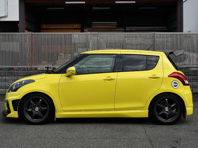 スイフトスポーツ ベースグレード 6MT モンスターガーボンGTウイングSSRタイプCアルミTEIN車高調スリットローターブレーキメッシュラインHKSマフラーRSキャタライザーマニホールドモンスターカーボンエアインダクションBOX(7枚目)