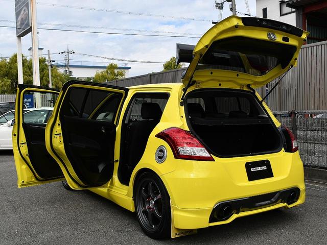 スイフトスポーツ ベースグレード 6MT モンスターガーボンGTウイングSSRタイプCアルミTEIN車高調スリットローターブレーキメッシュラインHKSマフラーRSキャタライザーマニホールドモンスターカーボンエアインダクションBOX(8枚目)