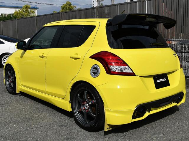 スイフトスポーツ ベースグレード 6MT モンスターガーボンGTウイングSSRタイプCアルミTEIN車高調スリットローターブレーキメッシュラインHKSマフラーRSキャタライザーマニホールドモンスターカーボンエアインダクションBOX(9枚目)