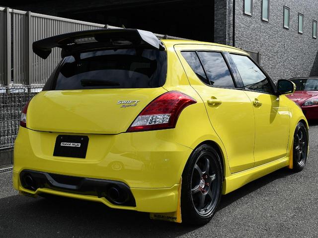 スイフトスポーツ ベースグレード 6MT モンスターガーボンGTウイングSSRタイプCアルミTEIN車高調スリットローターブレーキメッシュラインHKSマフラーRSキャタライザーマニホールドモンスターカーボンエアインダクションBOX(12枚目)