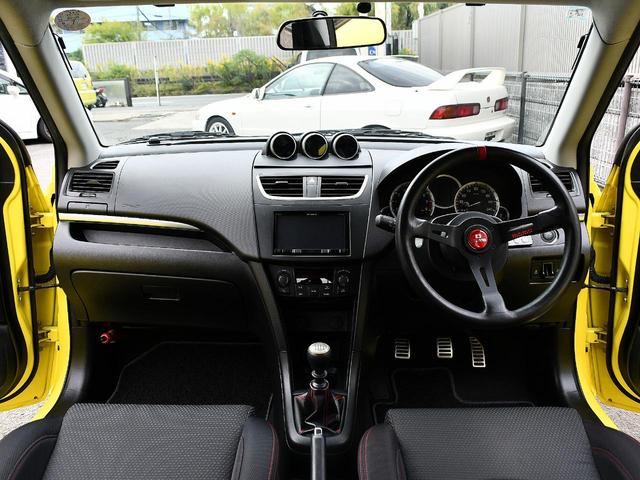 スイフトスポーツ ベースグレード 6MT モンスターガーボンGTウイングSSRタイプCアルミTEIN車高調スリットローターブレーキメッシュラインHKSマフラーRSキャタライザーマニホールドモンスターカーボンエアインダクションBOX(34枚目)