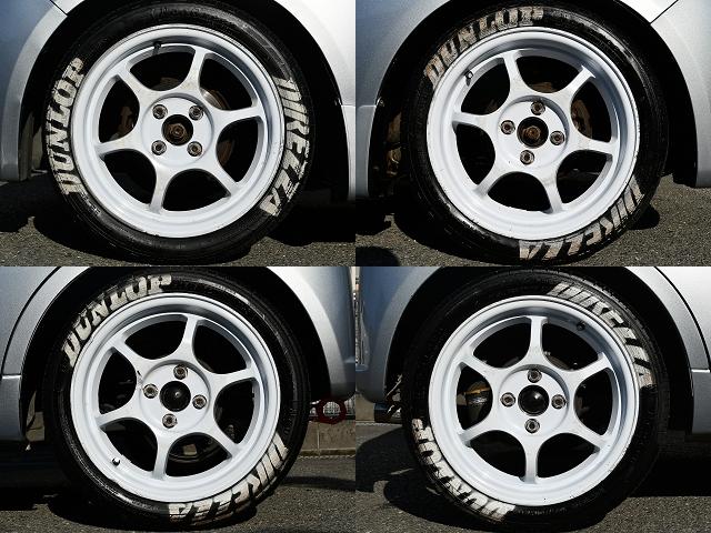 ミラ Ｌ　５ＭＴ　ＷｉｒｕｓＷｉｎレーシングマフラー　フルタップ車高調　社外１５インチアルミ　タイヤ残溝７分山　タワーバー　牽引フック　ディープコーンステアリング　社外シフトノブ　社外タコメーター　ＥＴＣ（24枚目）