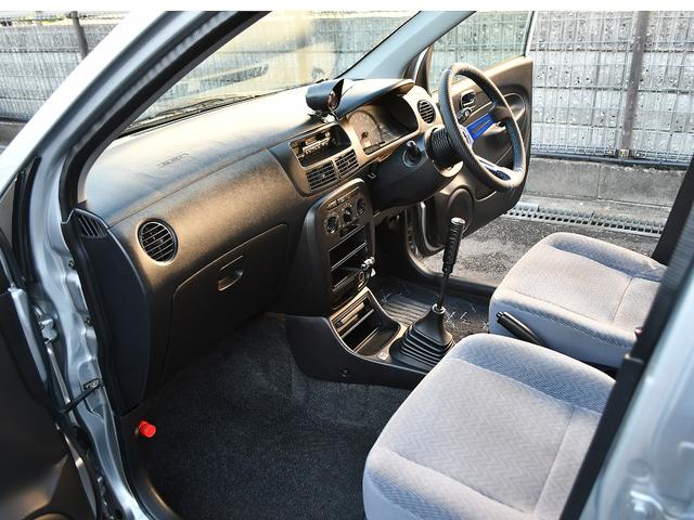 ミラ Ｌ　５ＭＴ　ＷｉｒｕｓＷｉｎレーシングマフラー　フルタップ車高調　社外１５インチアルミ　タイヤ残溝７分山　タワーバー　牽引フック　ディープコーンステアリング　社外シフトノブ　社外タコメーター　ＥＴＣ（54枚目）