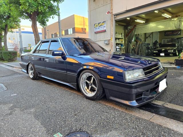 スカイライン ターボGT-E Xエクストラ 走行7万km代/フルエアロ/車高調/エクイップ01/マフラー/TS-X25/当時物momo32Φステアリング/オートワイパー/オーディオデッキ/全塗装/純正部品有/5MT/水中花シフト/L型エンジン(50枚目)