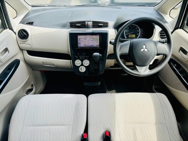 ｅＫワゴン Ｅ　パイオニアナビ／ワンセグＴＶ／ベンチシート／電動調整ミラー／タイミングチェーン車／ヘッドライトレベライザー／フロアマット／（2枚目）