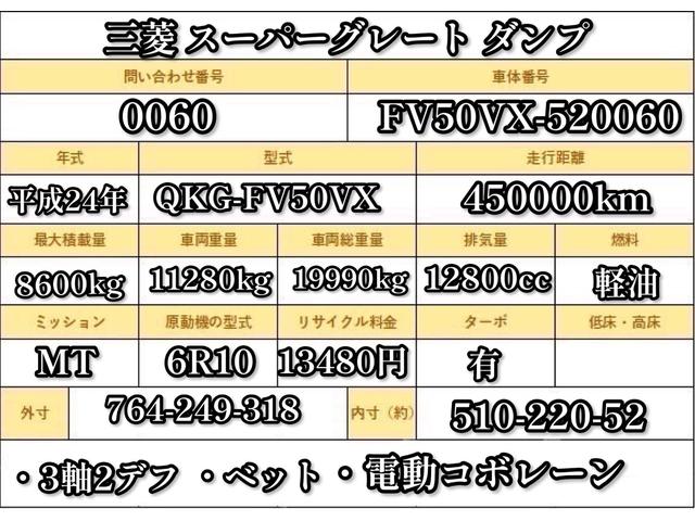 １０トン車　８．６トン　３軸２デフ　ダンプ　ベッド　ベッド　電動コボレーン　２名乗車　坂道発進補助　極東ＤＤ１０－７６１　１０トンベース　荷寸５１０－２２０－５２（１１５）　ＥＴＣ　１０トン大型　大型ダンプ　ＭＴ　７速ＭＴ　ドライブレコーダー(2枚目)