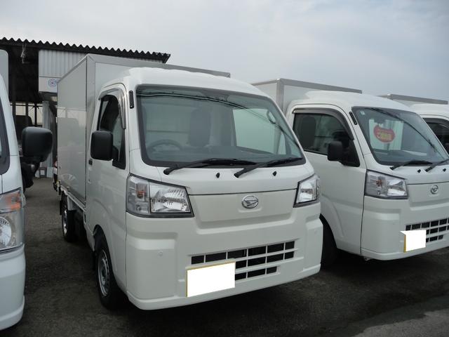 ハイゼットトラック 冷蔵冷凍車-5℃〜+20℃ 片側スライドドア仕様 積載量350kg車線逸脱抑制制御機能・衝突回避支援ブレーキ機能・スマートアシスト・スマートインナーミラー ・バックカメラ・バックドアアンバー&90度ストッパー☆オーバーヘッドシェルフ(3枚目)