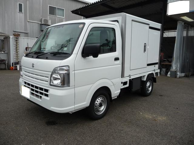 キャリイトラック 　冷凍車－５℃〜＋２０℃設定☆スタンバイ付☆２ＷＡＹ助手席側スライド仕様☆積載量３５０ｋｇ☆スズキセーフティサポート☆デュアルカメラブレーキサポート☆誤発進制御機能☆ブレーキ制御付後方誤発進制御機能（3枚目）
