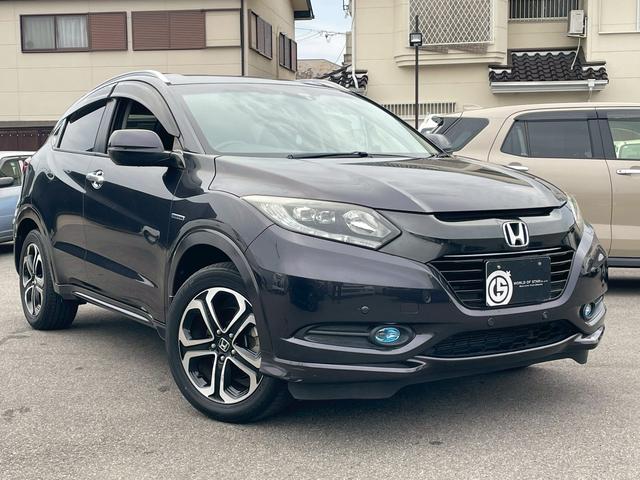 ヴェゼル ハイブリッドZ 純正ナビ・バックカメラ・衝突軽減ブレーキ・ハーフレザーシート・シートヒーター・LEDヘッドライト・クルーズコントロール・ルーフレール・ETC・Bluetooth・フルセグ・DVD・オートエアコン(10枚目)