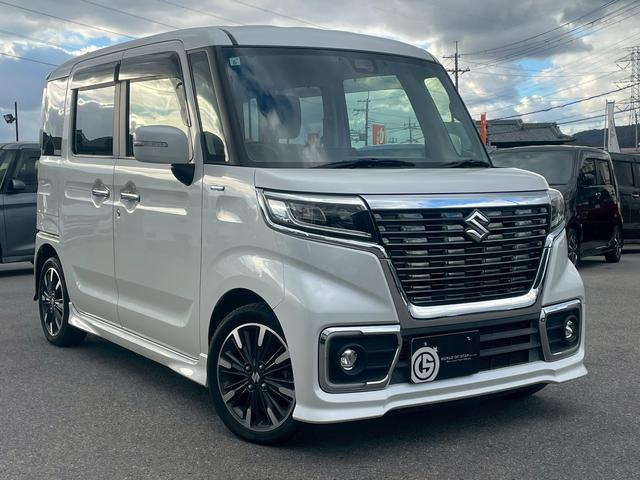 スペーシアカスタム ハイブリッドXS 8インチナビ・バックカメラ・衝突軽減ブレーキ・両側パワースライドドア・障害物センサー・Bluetooth・シートヒーター・ステアリングスイッチ・ビルトインETC・DVD・CD・フルセグ・オートライト(10枚目)