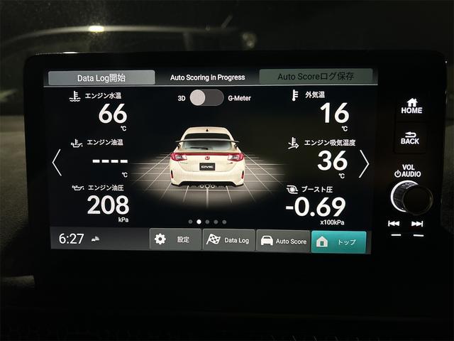 シビック タイプＲ　レーシングブラックパッケージ　タイプＲ　６速マニュアル　純正９インチコネクトナビ　フルセグＴＶ　ブルートゥース　　バックカメラ　ＥＴＣ２．０　ＬＥＤオートライト　ブラインドスポット　禁煙車　Ｐセンサー　ターボ（53枚目）