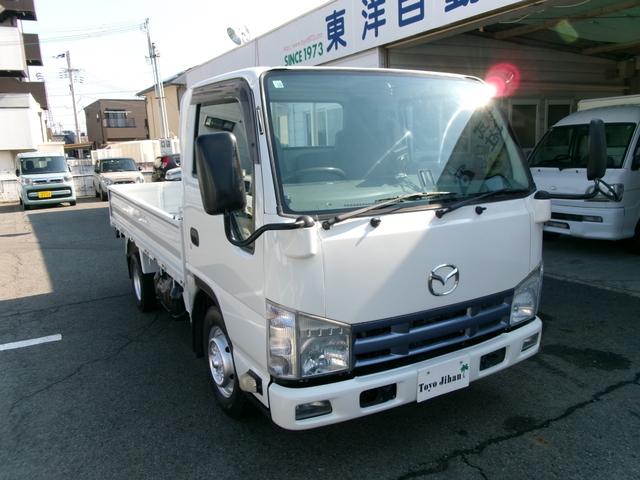 タイタントラック 　１．５ｔ低床Ｗタイヤ平ボディ　エアコン　パワステ　パワーウィンドウ　ＡＴ車（スムーサーＥＸ）　集中ロック　電格ミラー　カラ－バックモニター　外装仕上げ済み　リースアップ車　スタッドレスタイヤ（2枚目）