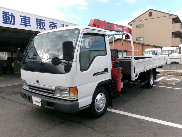 アトラストラック 　３ｔ全低床ワイド超ロング　２．９ｔ３段ユニックフックイン　ラジコン　エアコン　パワステ　パワーウィンドウ　エアーバック　電格ミラー　集中ロック　ＡＴ車　リースアップ車（2枚目）