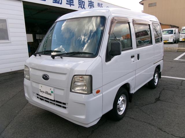 サンバーバン 　４ＷＤ　トランスポーター　５速マニュアルミッショ　エアコン　パワステ　パワーウィンドウ　エアーバック　キーレス　外装仕上げ済み　リースアップ車（2枚目）