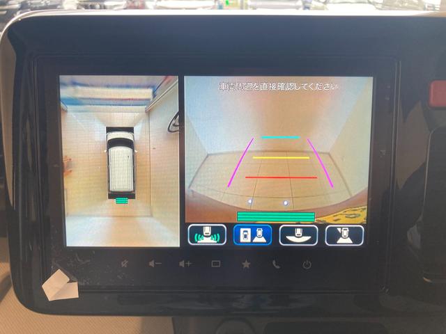 スペーシア ＨＹＢＲＩＤ　Ｘ　　デモカー使用車　全方位ナビ　ＬＥＤヘッド　デュアルセンサーブレーキサポートＩＩ（前後衝突軽減ブレーキ）　全方位モニター付きメモリーナビゲーション（Ｂｌｕｅｔｏｏｔｈ対応）　後席両側パワースライドドア　ＬＥＤヘッドライト　シートヒーター（24枚目）