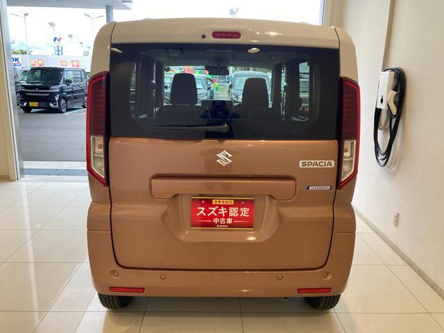 スペーシア ＨＹＢＲＩＤ　Ｘ　　デモカー使用車　全方位ナビ　ＬＥＤヘッド　デュアルセンサーブレーキサポートＩＩ（前後衝突軽減ブレーキ）　全方位モニター付きメモリーナビゲーション（Ｂｌｕｅｔｏｏｔｈ対応）　後席両側パワースライドドア　ＬＥＤヘッドライト　シートヒーター（45枚目）