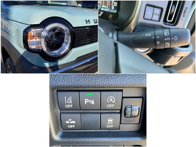 ハスラー タフワイルド　３型　　デモカー使用車　全方位ナビ　ＡＣＣ　デュアルカメラブレーキサポート（前後衝突軽減ブレーキ）　全方位モニター付きメモリーナビゲーション（Ｂｌｕｅｔｏｏｔｈ対応）　ＬＥＤヘッドライト　オートライト　オートエアコン　シートヒーター　ＡＣＣ（15枚目）