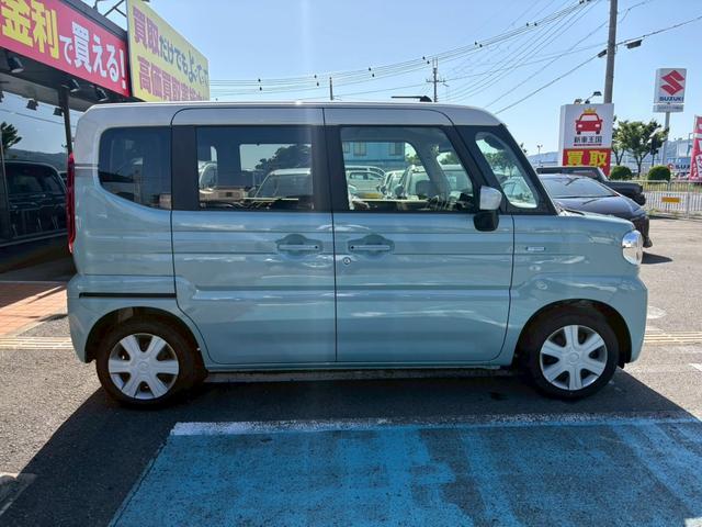 スペーシア ハイブリッドＸ　届出済未使用車／シートヒーター／衝突被害軽減ブレーキ／コーナーセンサー／両側パワスラ／アイドリングストップ／オットマン／ステリングリモコン／電動格納ミラー／フルフラット／バックカメラ／オートライト（12枚目）