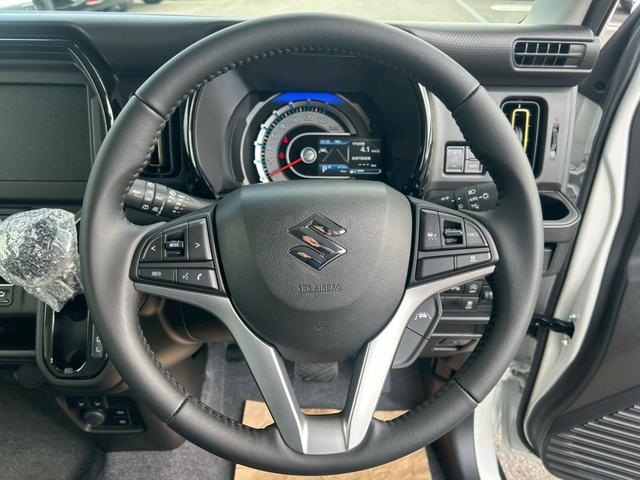 ハスラー ハイブリッドＸ　届け出済未使用車／ＬＥＤヘッドライト／アダプティブクルーズコントロール／オートライトシステム／クリアナンスソナー／電動格納ミラー／デュアカメラブレーキサポート／リアパーキングセンサー／車線逸脱警報機能（21枚目）