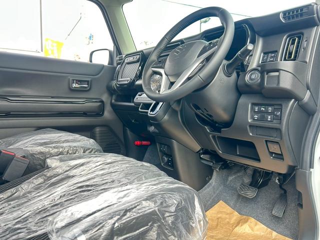 ハスラー ハイブリッドＸ　届け出済未使用車／ＬＥＤヘッドライト／アダプティブクルーズコントロール／オートライトシステム／クリアナンスソナー／電動格納ミラー／デュアカメラブレーキサポート／リアパーキングセンサー／車線逸脱警報機能（35枚目）