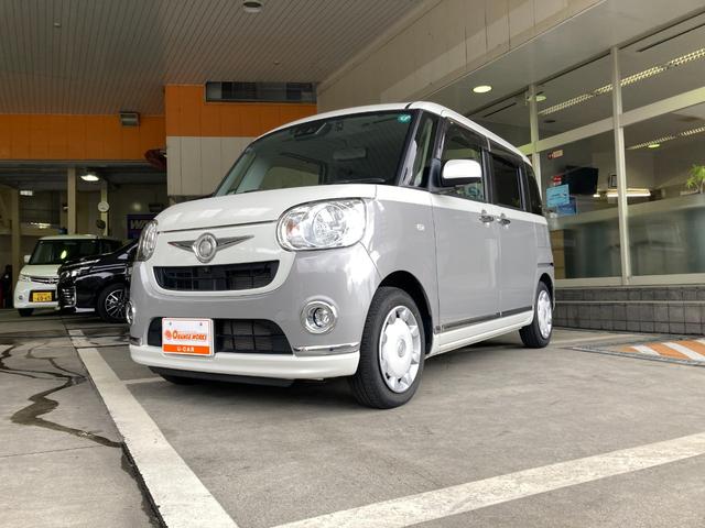 ムーヴキャンバス Ｘメイクアップリミテッド　ＳＡＩＩＩ　禁煙車　ＥＴＣ　両側電動スライドドア　ドラレコ　ワンオーナー　フロントサイドバックカメラ　運転席助手席サイドエアバック　レーンキープアシスト　スマートキー　アクセル踏み間違い防止装置（3枚目）