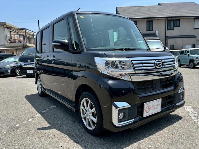 タント カスタムＸ　グー鑑定書付／衝突軽減ブレーキ／純正ナビ／テレビ／Ｂｌｕｅｔｏｏｔｈ／ＣＤ／ＤＶＤ／バックカメラ／パワースライドドア／プッシュスタート／スマートキー／ステアリングリモコン／オートライト／オートエアコン（7枚目）