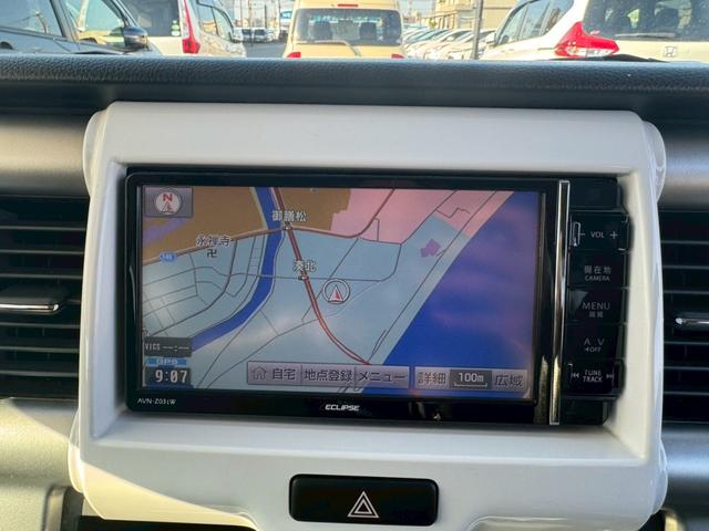 ハスラー Ｘターボ　グー鑑定書付／ナビ／衝突軽減ブレーキ／シートヒーター／フルセグテレビ／Ｂｌｕｅｔｏｏｔｈ／プッシュスタート／スマートキー／ディスチャージヘッドライト／純正１５インチアルミホイール／オートライト（4枚目）