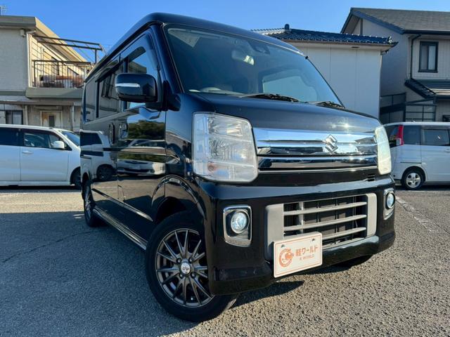 エブリイワゴン ＰＺターボスペシャル　グー鑑定書付／ナビ／バックカメラ／衝突軽減ブレーキ／両側パワースライドドア／オートライト／オートエアコン／プッシュスタート／スマートキー／フルフラットシート／電動格納ミラー／横滑り防止装置（10枚目）