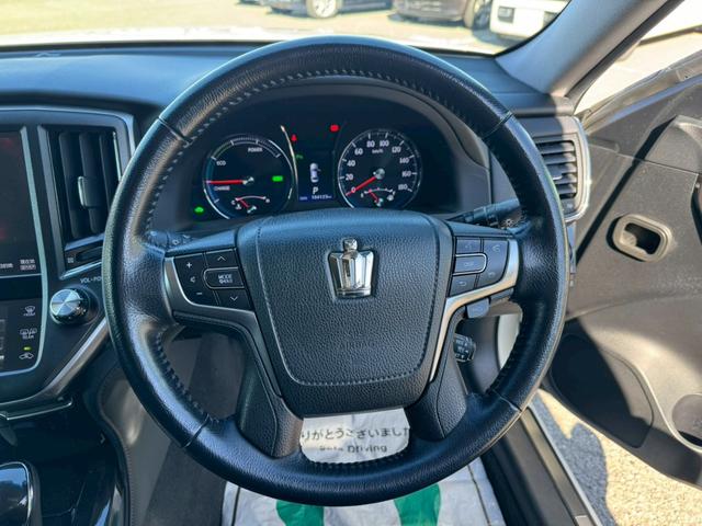 クラウンハイブリッド アスリートS グー鑑定書付/純正ナビ/バックカメラ/衝突軽減ブレーキ/レーダークルーズコントロール/ETC車載器/フルセグテレビ/Bluetooth/シートヒーター/シートエアコン/プッシュスタート/スマートキー(33枚目)