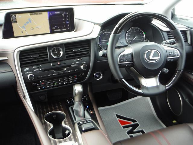 RX450h バージョンL 純正SDナビマルチ・本革エアーS パノラミックビューモニター・マークレビンソン・パワーバックドア・プリクラッシュセーフティ・レーダークルーズ・BSM・三眼LEDライト(7枚目)