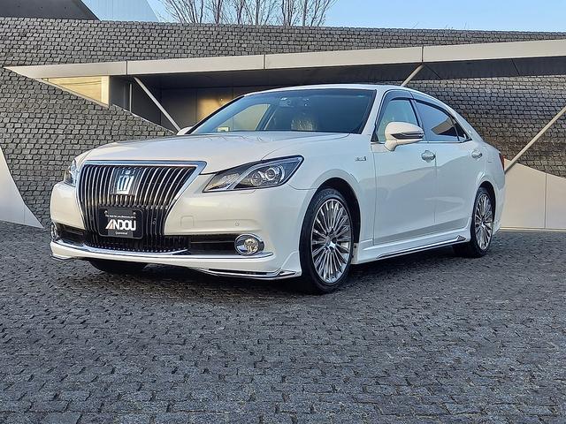 トヨタ クラウンマジェスタ ｆバージョン モデリスタエアロ オプション１８インチアルミ メーカーｈｄｄナビ バックモニターの中古車 グーネット中古車