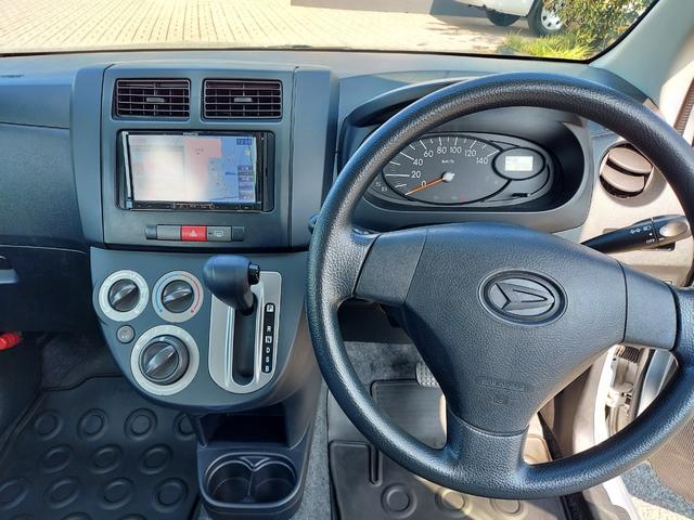 ミラ TX 社外ナビMDV-L500(CD・DVD・フルセグ)/キーレス/ライトレベライザー/マニュアルエアコン/セキュリティシステム/盗難防止装置/ベンチシート(9枚目)