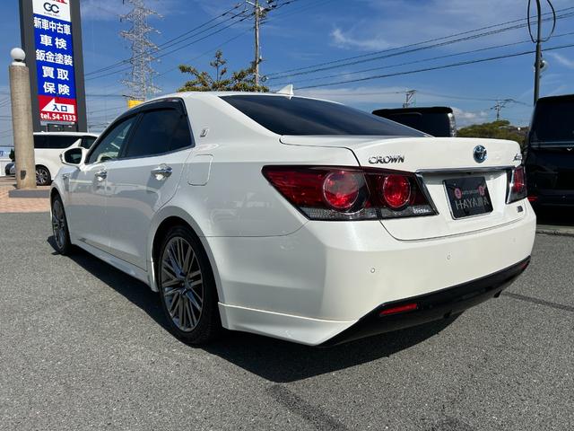 クラウンハイブリッド アスリートＳ　純正ナビ（フルセグＴＶ・ＢＴ・ラジオ・ＣＤ・ＤＶＤ）／バックカメラ／クルーズコントロール／ＥＴＣ／ステアリングスイッチ／純正１８インチＡＷ／ＬＥＤヘッドライト／前席パワーシート／コーナーセンサー（7枚目）