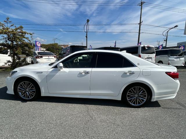 クラウンハイブリッド アスリートＳ　純正ナビ（フルセグＴＶ・ＢＴ・ラジオ・ＣＤ・ＤＶＤ）／バックカメラ／クルーズコントロール／ＥＴＣ／ステアリングスイッチ／純正１８インチＡＷ／ＬＥＤヘッドライト／前席パワーシート／コーナーセンサー（8枚目）