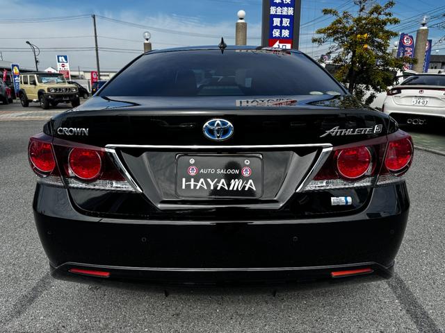 クラウンハイブリッド アスリートＳ　純正ナビゲーション（フルセグＴＶ・ＢＴ・ＡＵＸ・ＣＤ・ＤＶＤ・ＡＭ・ＦＭ）クルーズコントロール／横滑り防止装置／障害物センサー／ＥＴＣ／バックカメラ／パワーシート（前席）／ＭＴモード／スマートキー（6枚目）