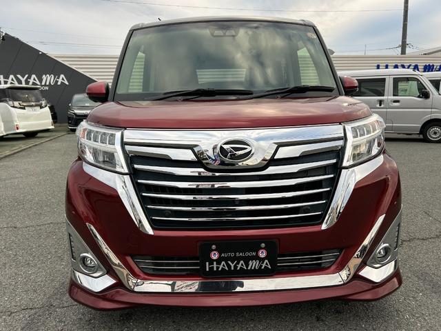 トール カスタムＧ　リミテッドＩＩ　ＳＡＩＩＩ　社外メモリーナビ（ＡＶＩＣ－ＲＱ９０３）（フルセグＴＶ・ＢＴ・ＣＤ・ＤＶＤ・ラジオ）／全周囲カメラ／クルーズコントロール／前席シートヒーター／オートエアコン／スマートキー（２個）／社外フリップダウン（2枚目）