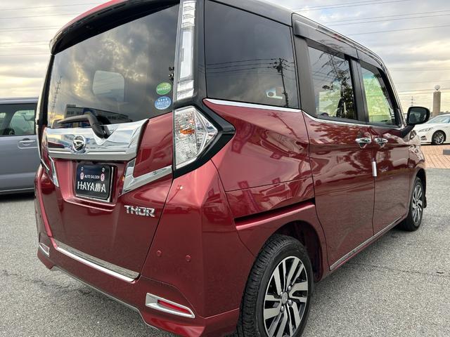 トール カスタムＧ　リミテッドＩＩ　ＳＡＩＩＩ　社外メモリーナビ（ＡＶＩＣ－ＲＱ９０３）（フルセグＴＶ・ＢＴ・ＣＤ・ＤＶＤ・ラジオ）／全周囲カメラ／クルーズコントロール／前席シートヒーター／オートエアコン／スマートキー（２個）／社外フリップダウン（5枚目）