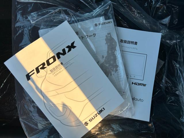 フロンクス ベースグレード　９インチ純正ナビ（ＢＴ・ラジオ・カープレイ）／電動パーキング／シートヒーター／全周囲モニターカメラ／クルーズコントロール／スズキセーフティーサポート／ワイヤレス充電／ヘッドアップディスプレイ（49枚目）