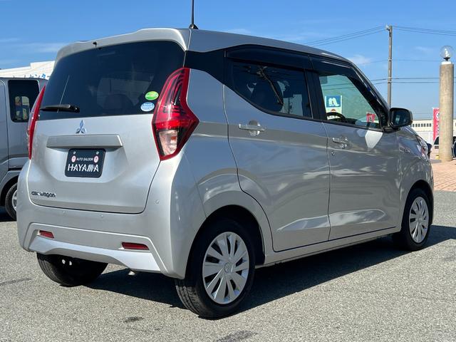 ｅＫワゴン Ｍ　純正オーディオ／ステアリングスイッチ／アイドリングストップ／セーフティーシールド／ライトレベライザー／オートライト／シートリフター／電格ミラー／前席シートヒーター／ドラレコ（前後）衝突軽減ブレーキ（5枚目）