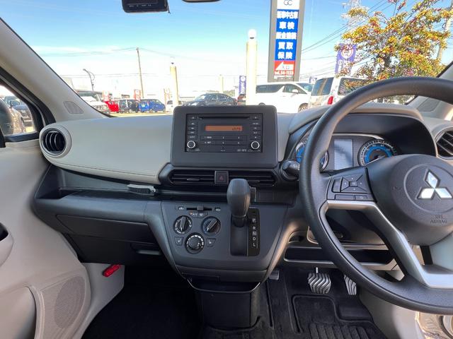 ｅＫワゴン Ｍ　純正オーディオ／ステアリングスイッチ／アイドリングストップ／セーフティーシールド／ライトレベライザー／オートライト／シートリフター／電格ミラー／前席シートヒーター／ドラレコ（前後）衝突軽減ブレーキ（19枚目）