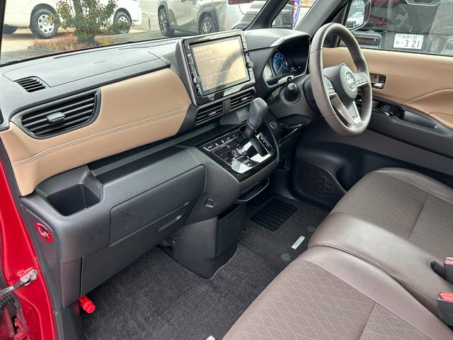 ルークス ハイウェイスター　Ｘ　純正９インチナビ（ＭＭ３２１Ｄ－Ｌ）（フルセグＴＶ・ＳＤナビ・ＣＤ・ＤＶＤ）／メーカーＯＰ（プレミアムグラデーションインテリア）／アラウンドビューＭ／両側パワースライドドア／／ドラレコ／１４インチＡＷ（38枚目）