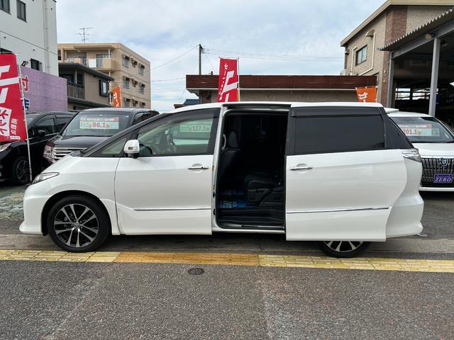 エスティマ アエラス　プレミアムエディション　ナビ／ＴＶ／Ｂカメラ／Ｂｌｕｅｔｏｏｔｈ／後席モニター／両側自動ドア／社外ハンドル／ハーフレザー／運転席Ｐシート／全国対応２年保証（2枚目）
