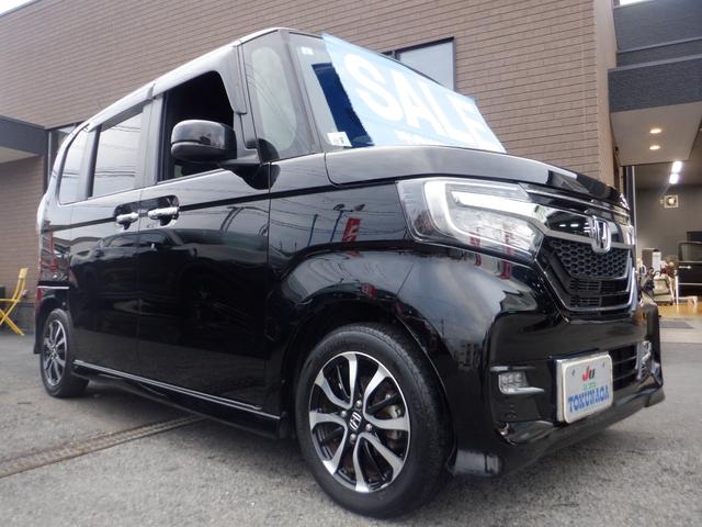 Ｎ－ＢＯＸカスタム Ｇ・Ｌホンダセンシング　Ｃｕｓｔｏｍ　Ｇ・Ｌ　Ｈｏｎｄａ　ＳＥＮＳＩＮＧ　ナビ装着用スペシャルパッケージ＋ＥＴＣ車載器　片側パワースライドドア　オートリトラミラー　ブラック塗装＋切削　１４インチアルミホイール　オートライト（3枚目）
