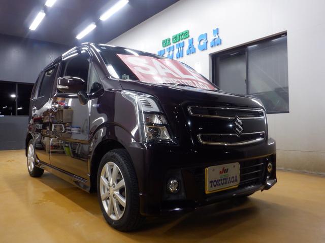ワゴンＲスティングレー ハイブリッドＸ　ＨＹＢＲＩＤ　Ｘ　ナビ　デュアルセンサーブレーキサポート　Ｒ０６Ａ　ＤＯＨＣ　１２Ｖ　ＶＶＴ　＋　ＷＡ０５Ａ　インパネＣＶＴ　本革巻きステアリング　２ＷＤ　前輪駆動　メーカーオプションカラー　Ａライト（3枚目）